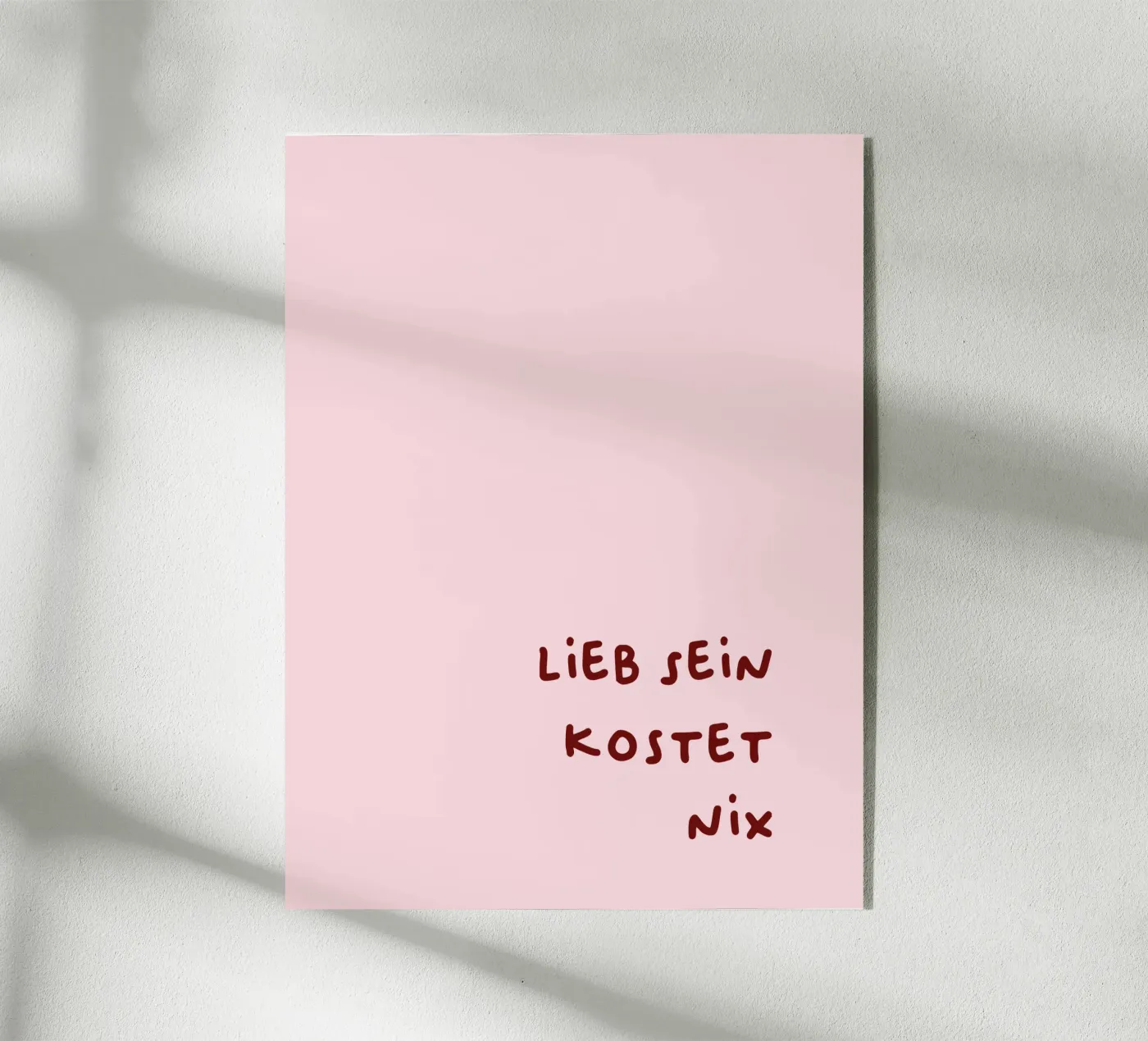 Lieb sein Acryl-Glas von CSK DESIGN