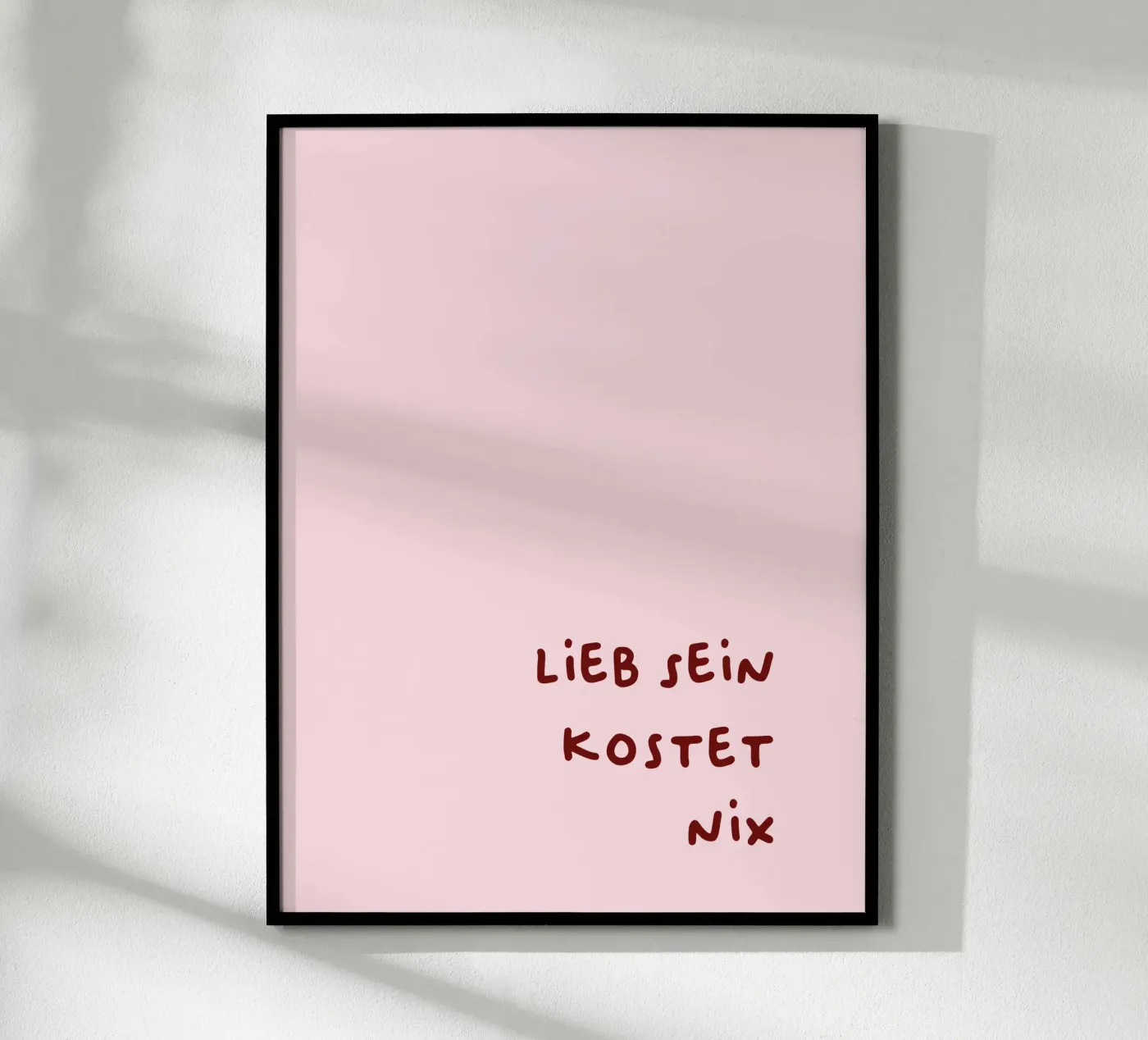 Lieb sein poster van CSK DESIGN