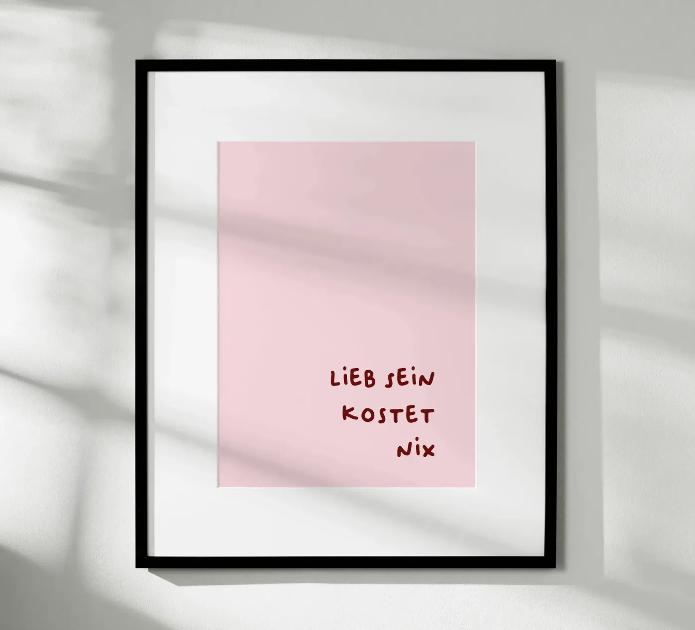 Lieb sein poster van CSK DESIGN