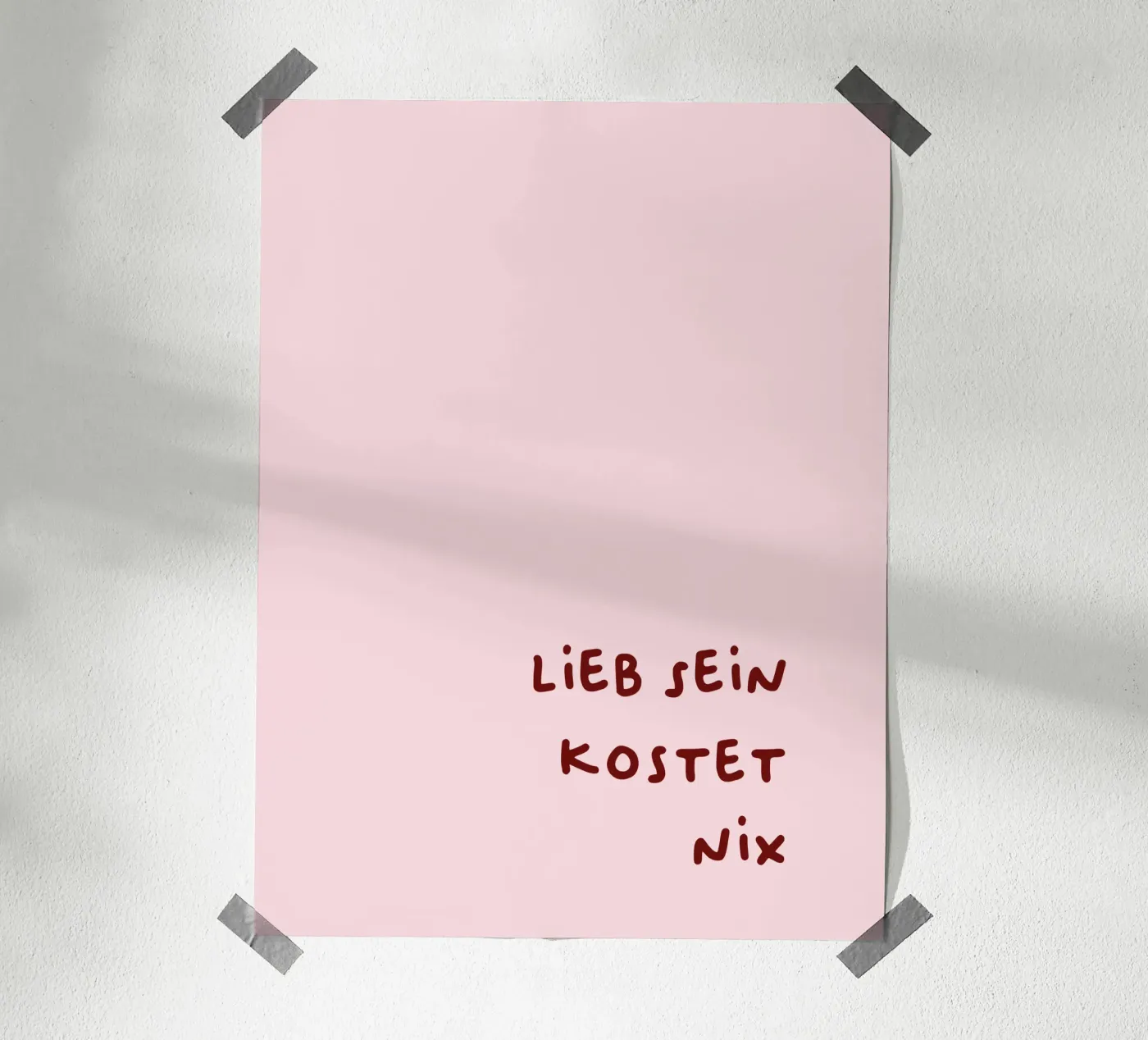 Lieb sein poster van CSK DESIGN