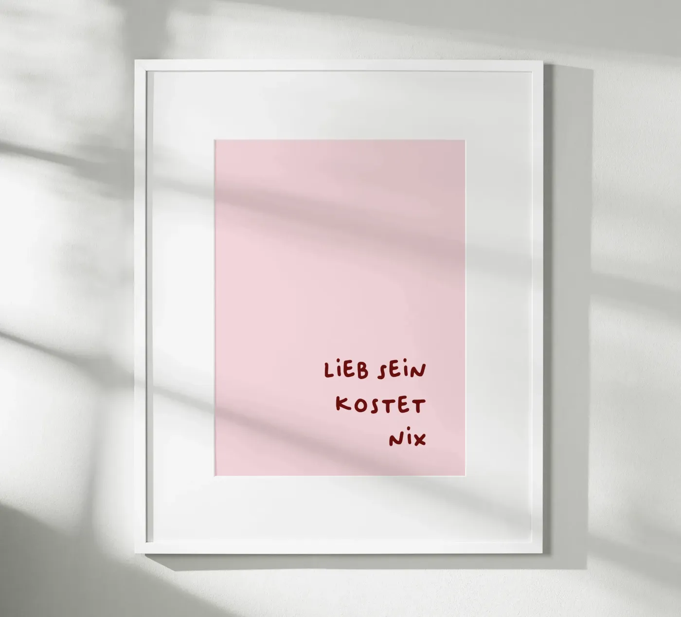 Lieb sein poster van CSK DESIGN