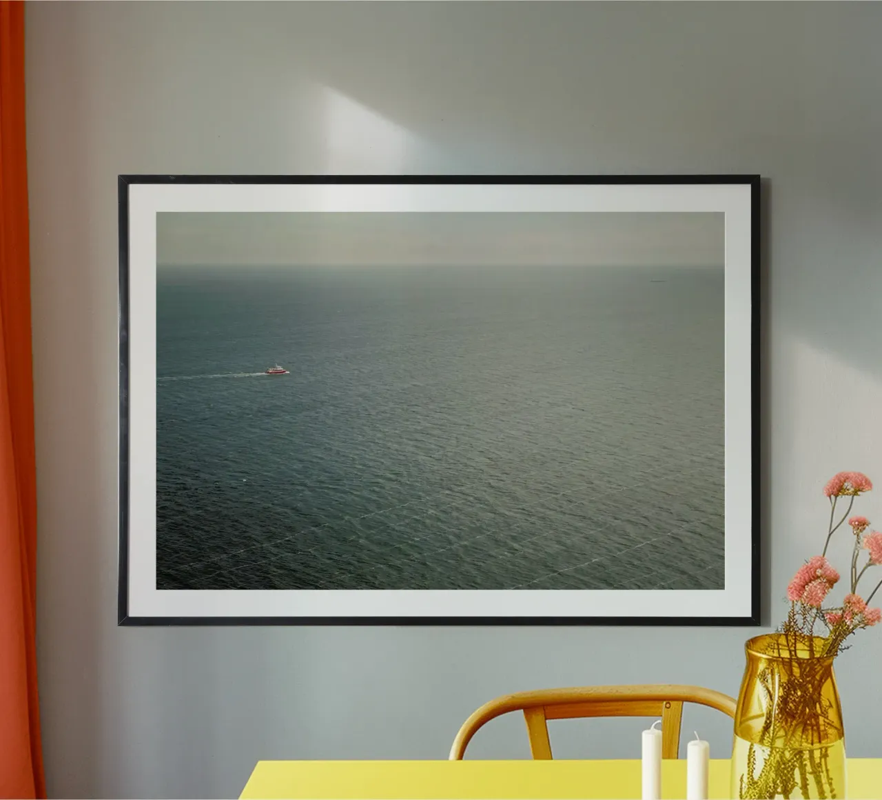 The Baltic Sea poster con telaio in legno da Marc Gruninger