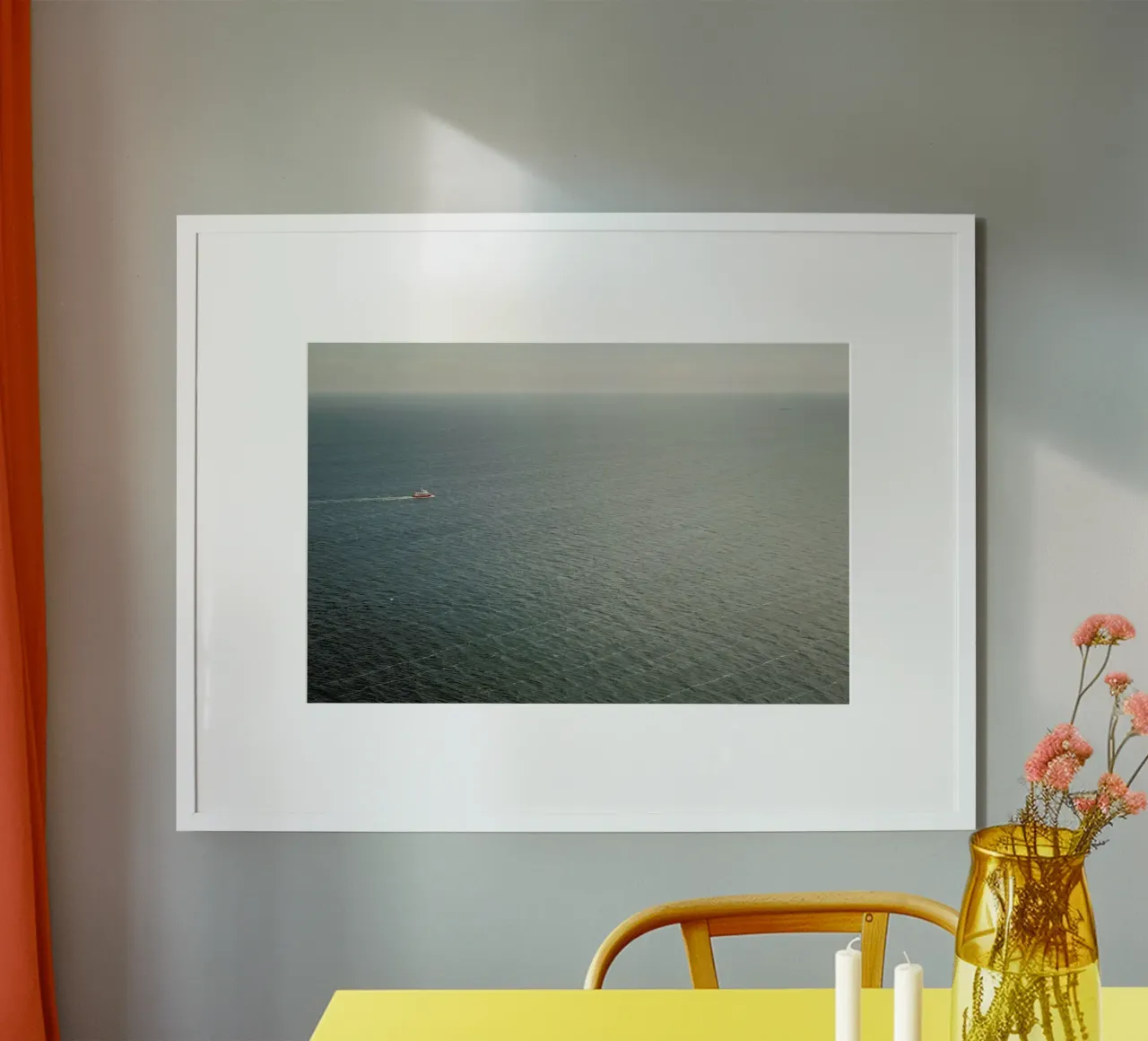 The Baltic Sea poster con telaio in legno da Marc Gruninger