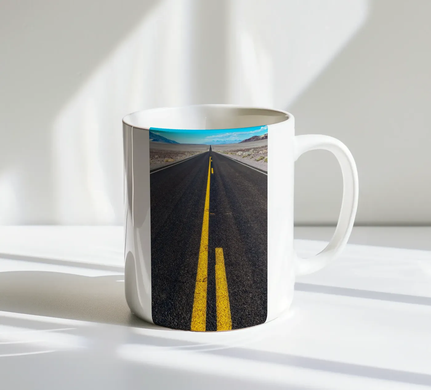 Endless road ceramic mug by anderm