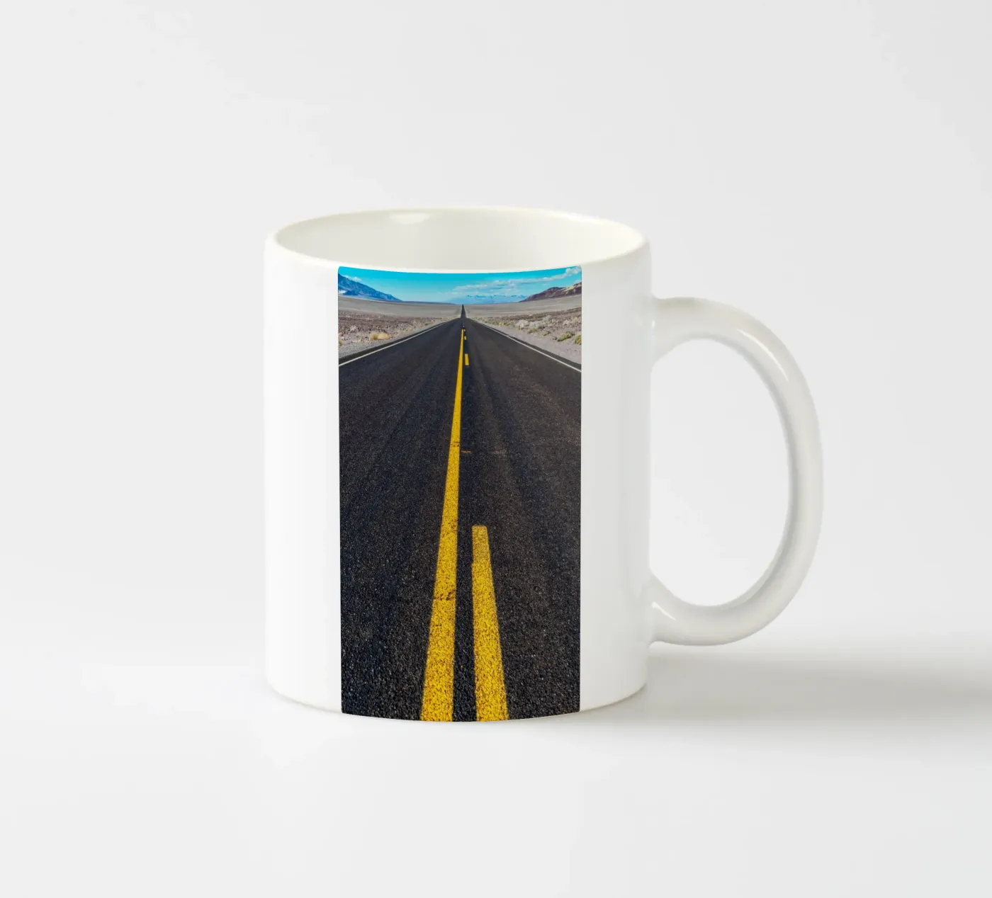 Endless road ceramic mug by anderm
