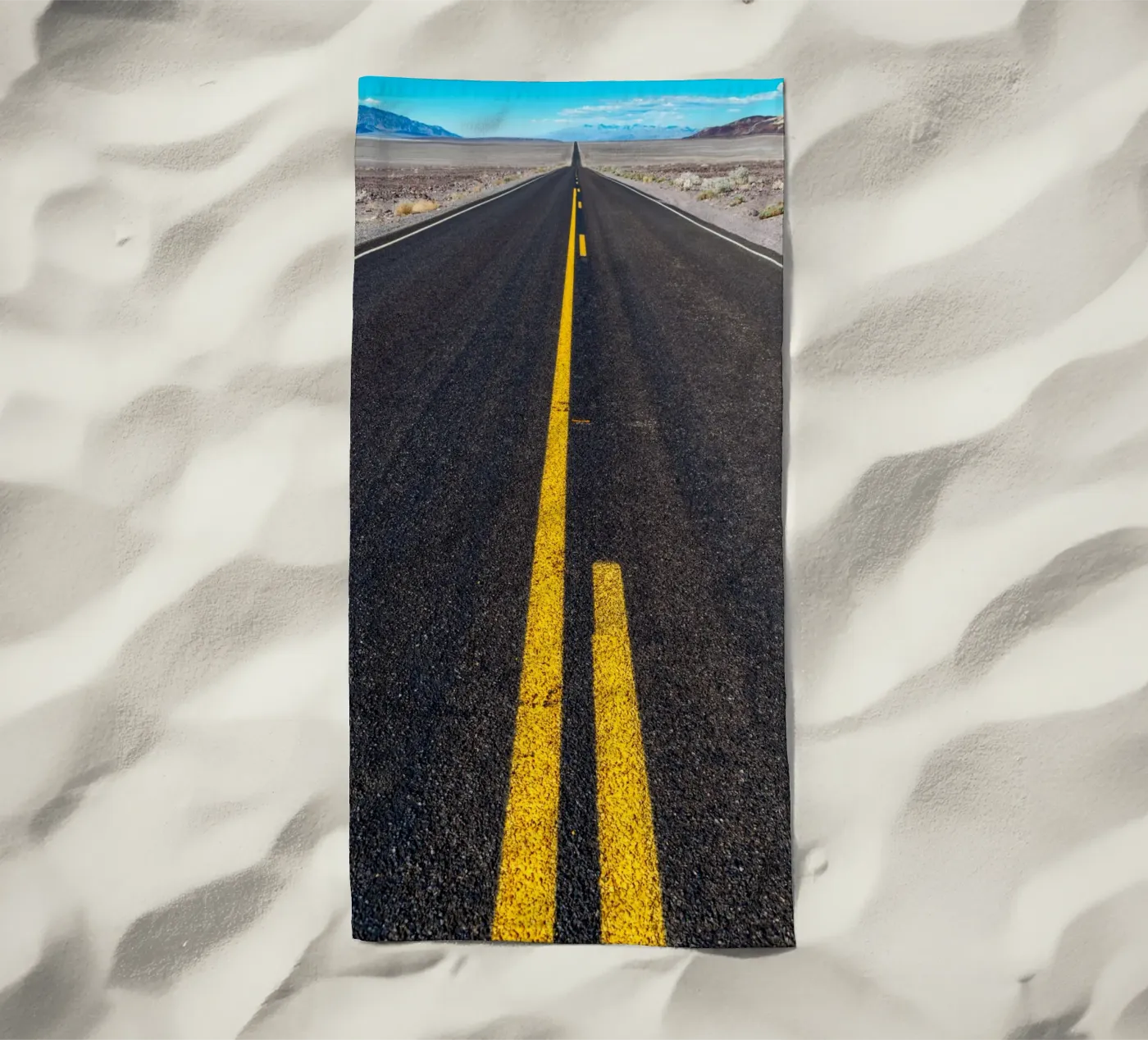 Endless road beach towel by anderm