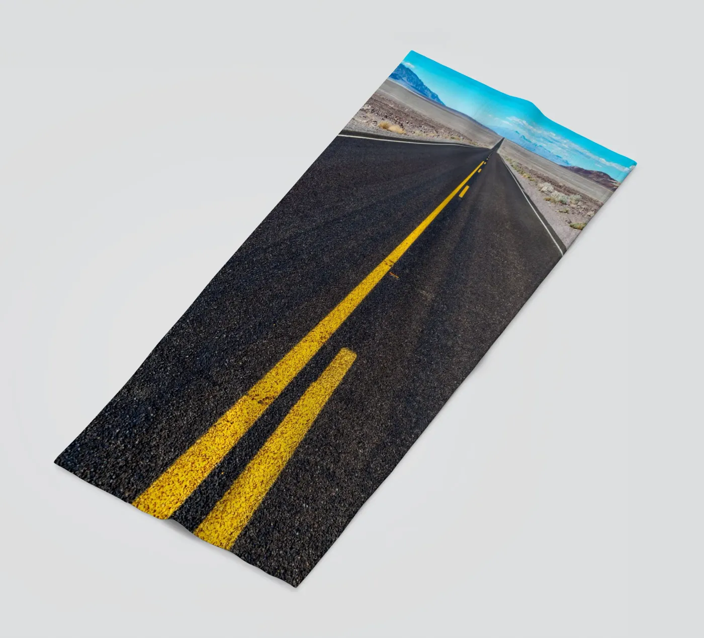 Endless road beach towel by anderm