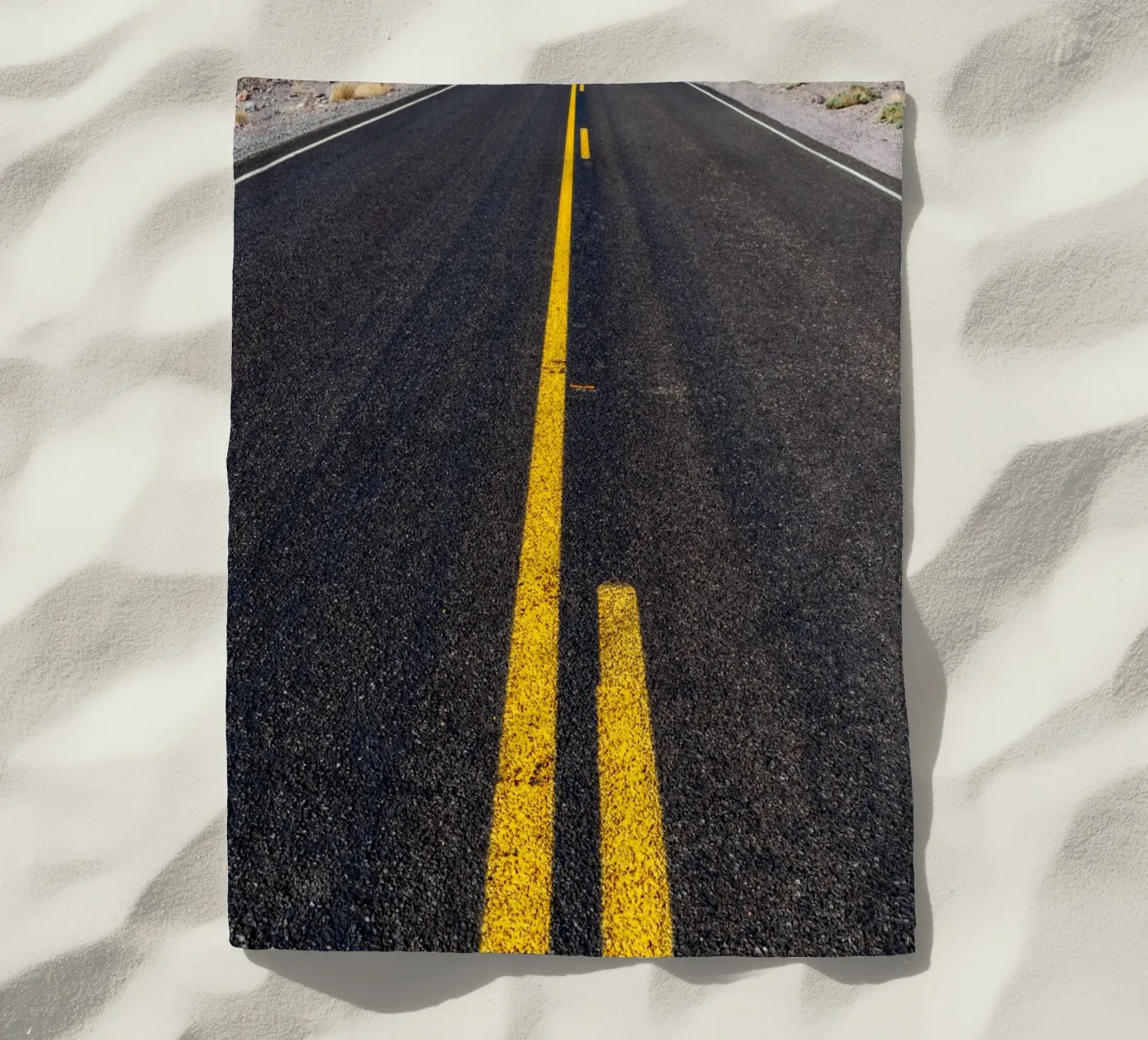 Endless road beach towel by anderm