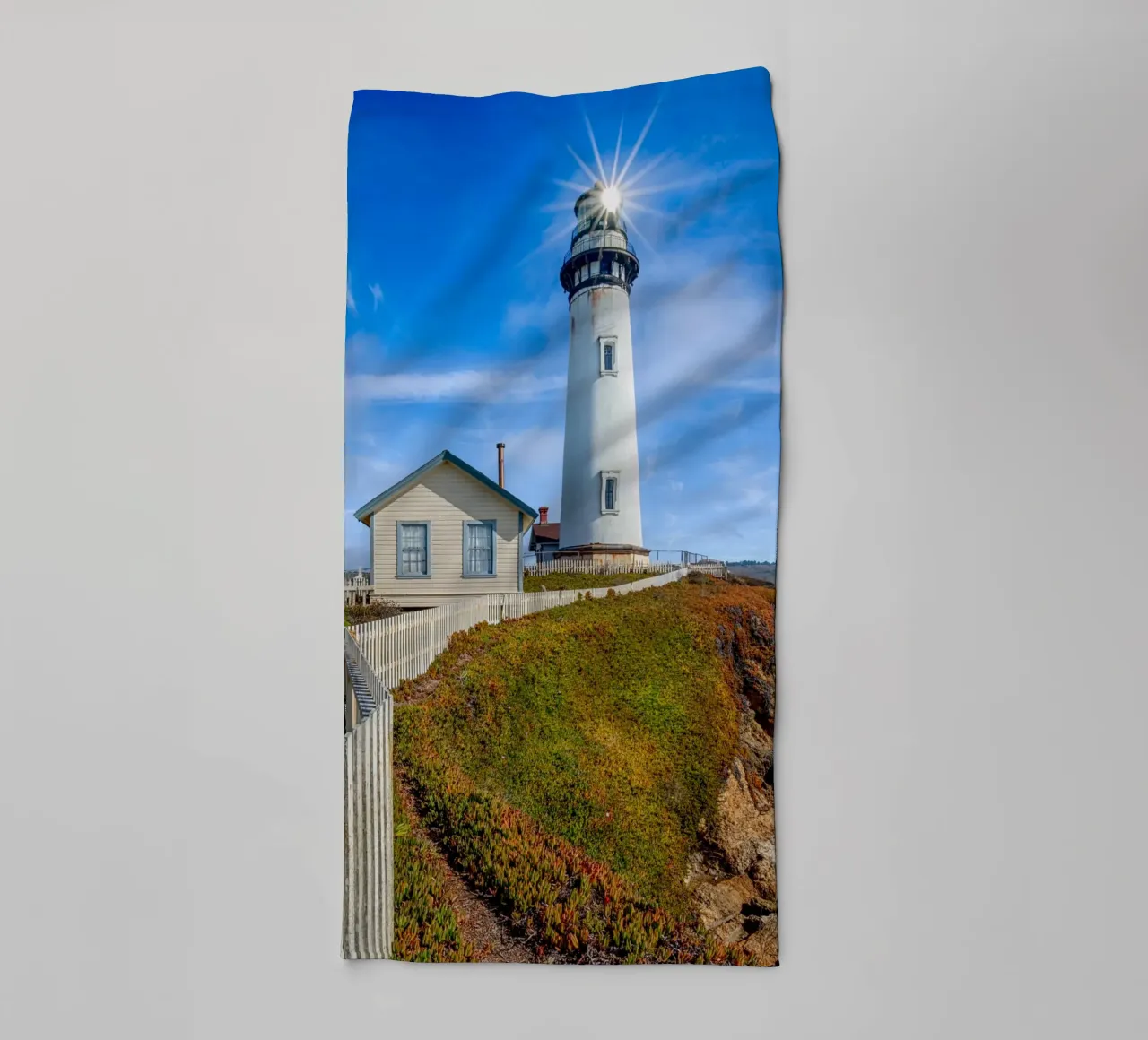 Pigeon Point Lighthouse asciugamano da bagno da anderm