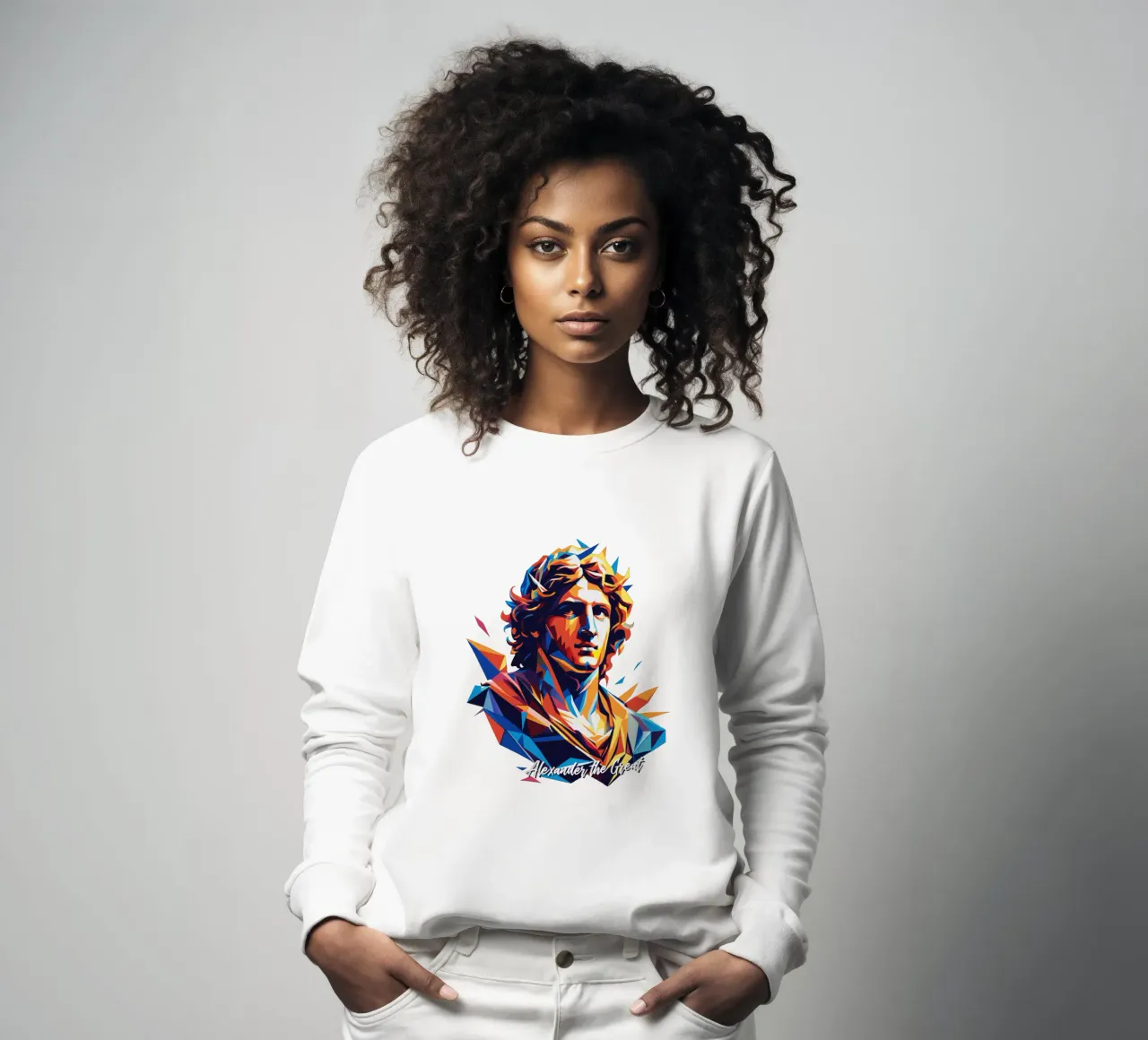 Alexander the Great in WPAP Pop Art felpa da vectorartnesia