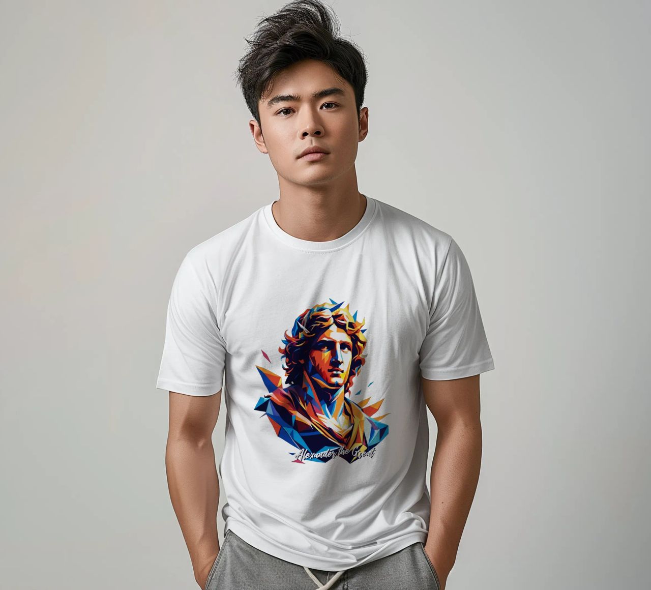 Alexander the Great in WPAP Pop Art t-shirt by vectorartnesia