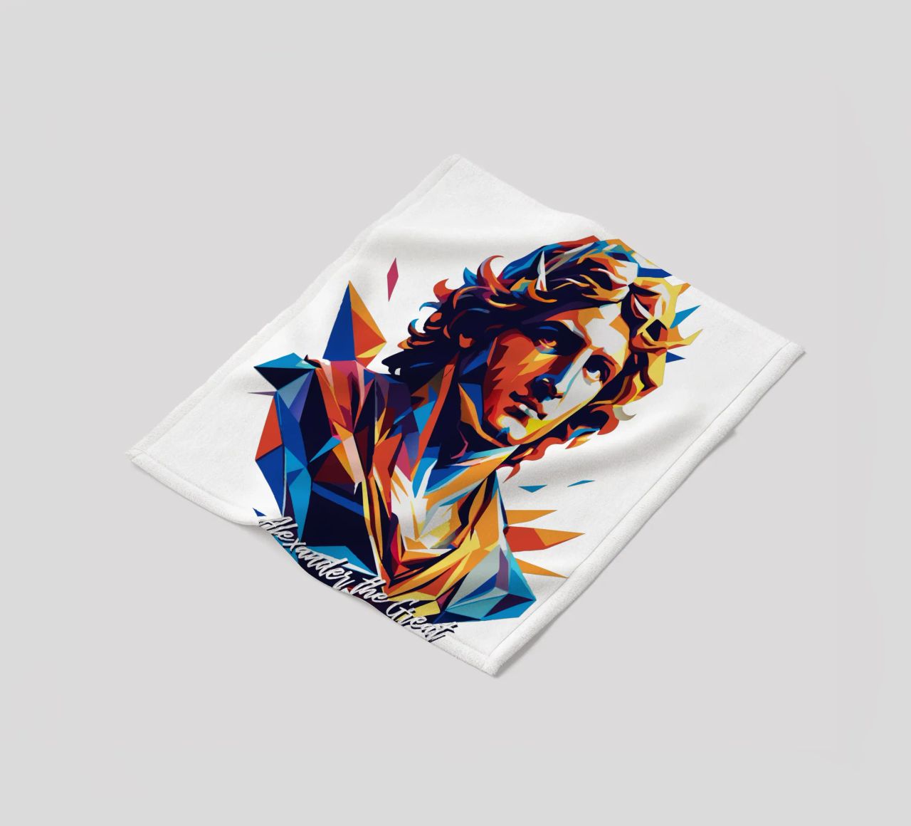 Alexander the Great in WPAP Pop Art coperta in pile da vectorartnesia