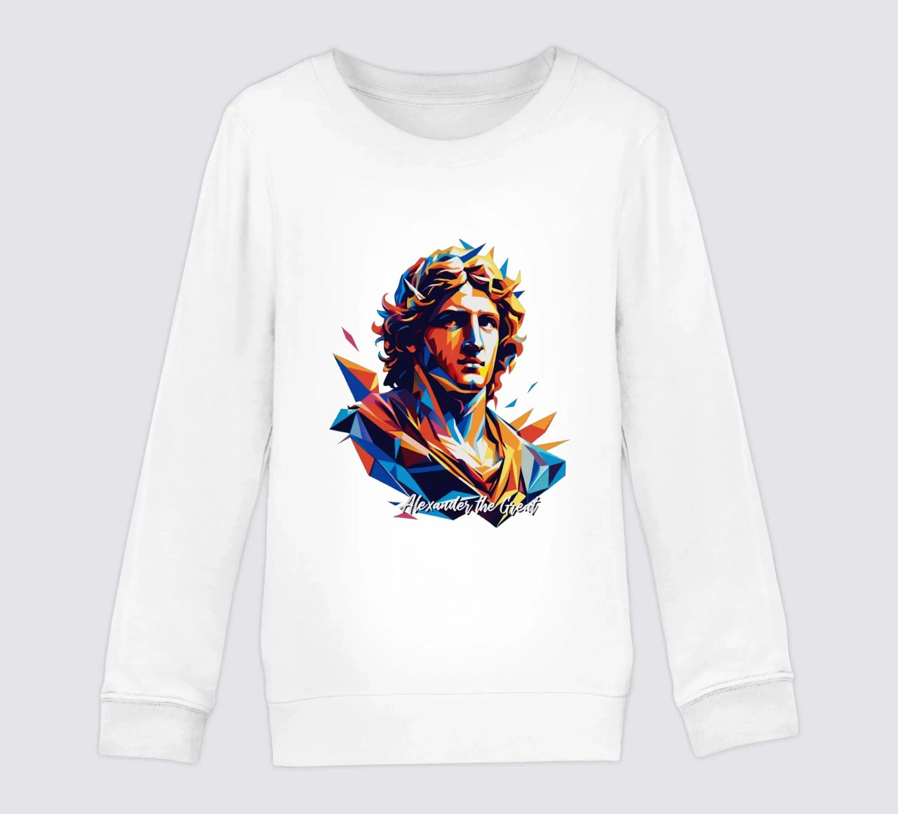 Alexander the Great in WPAP Pop Art felpa bambino da vectorartnesia