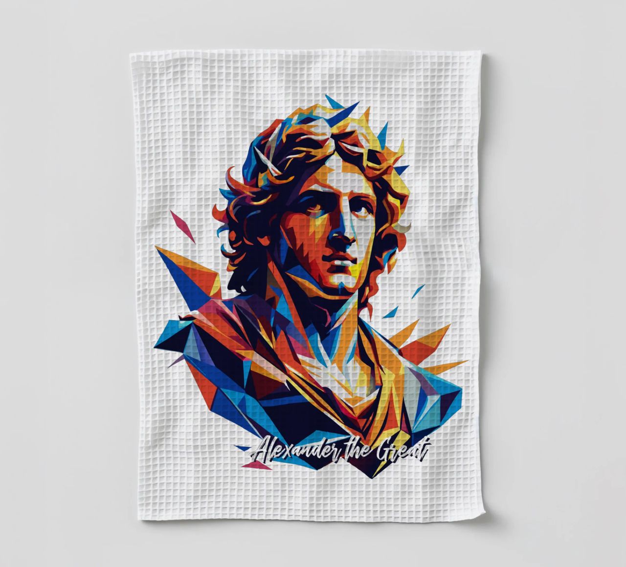 Alexander the Great in WPAP Pop Art canovaccio da cucina da vectorartnesia
