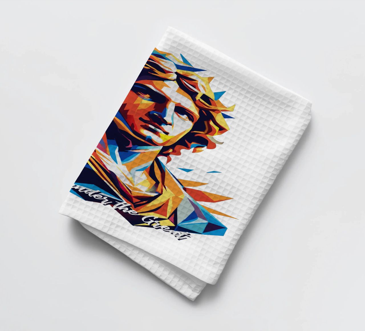 Alexander the Great in WPAP Pop Art canovaccio da cucina da vectorartnesia