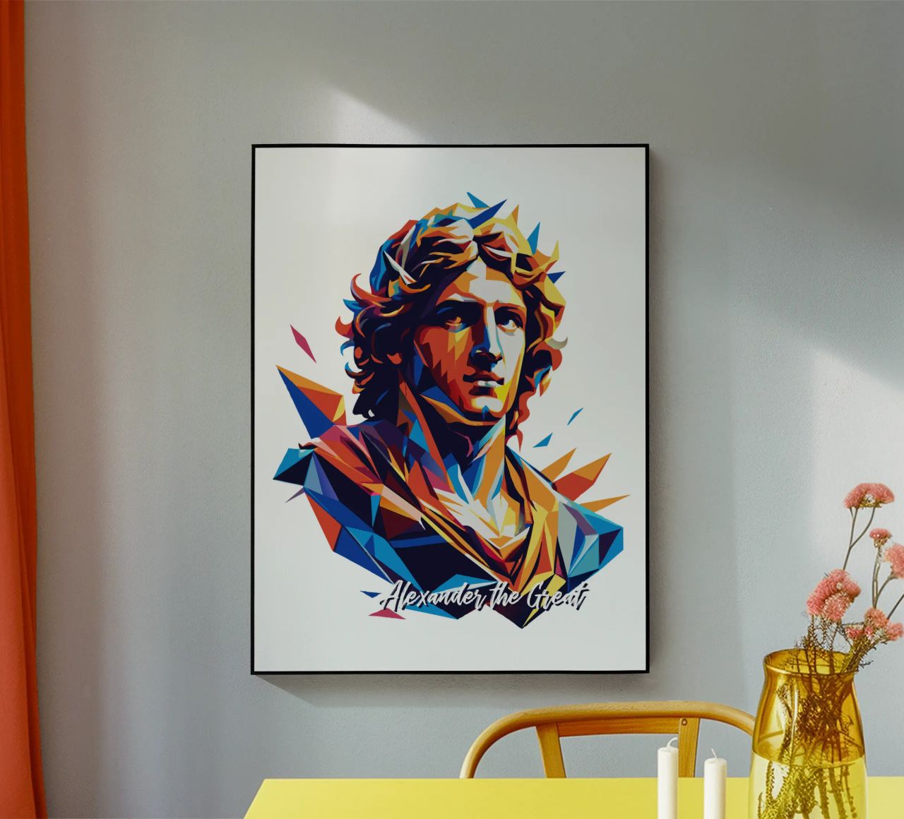 Alexander the Great in WPAP Pop Art plexiglass da vectorartnesia