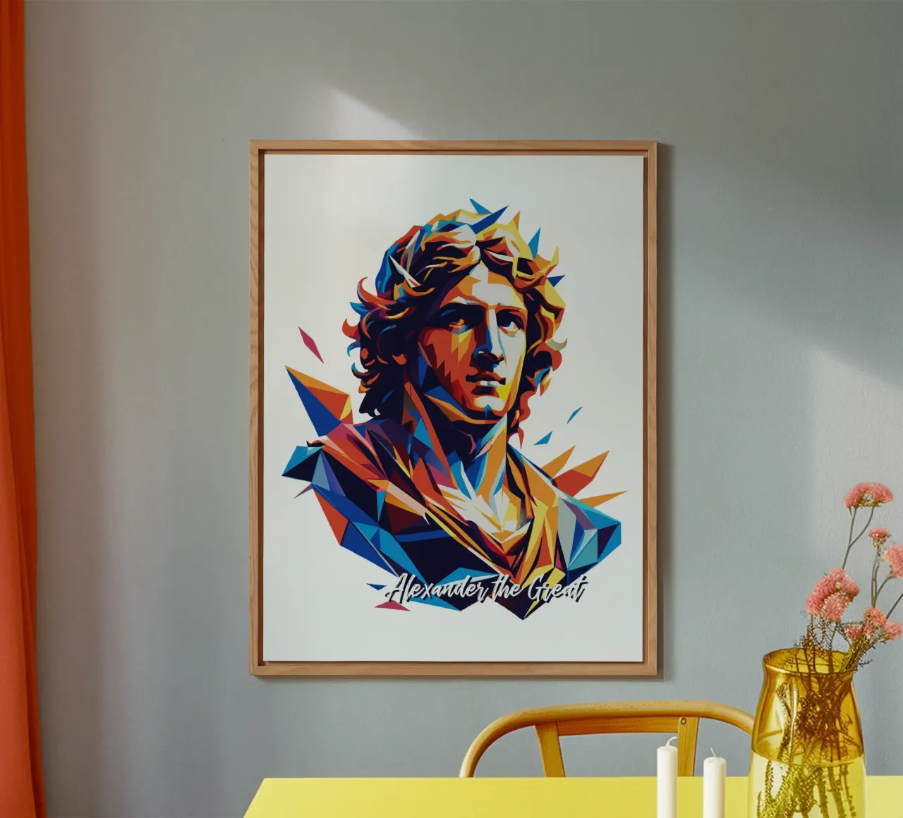 Alexander the Great in WPAP Pop Art pannello forex da vectorartnesia