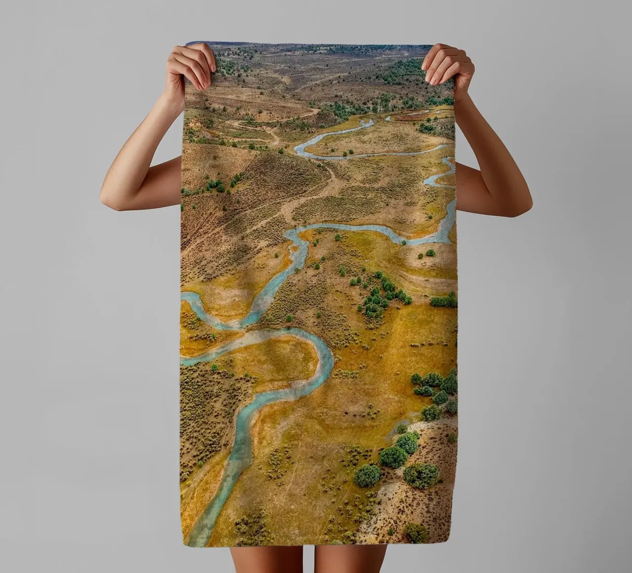 Curvy river towel by anderm