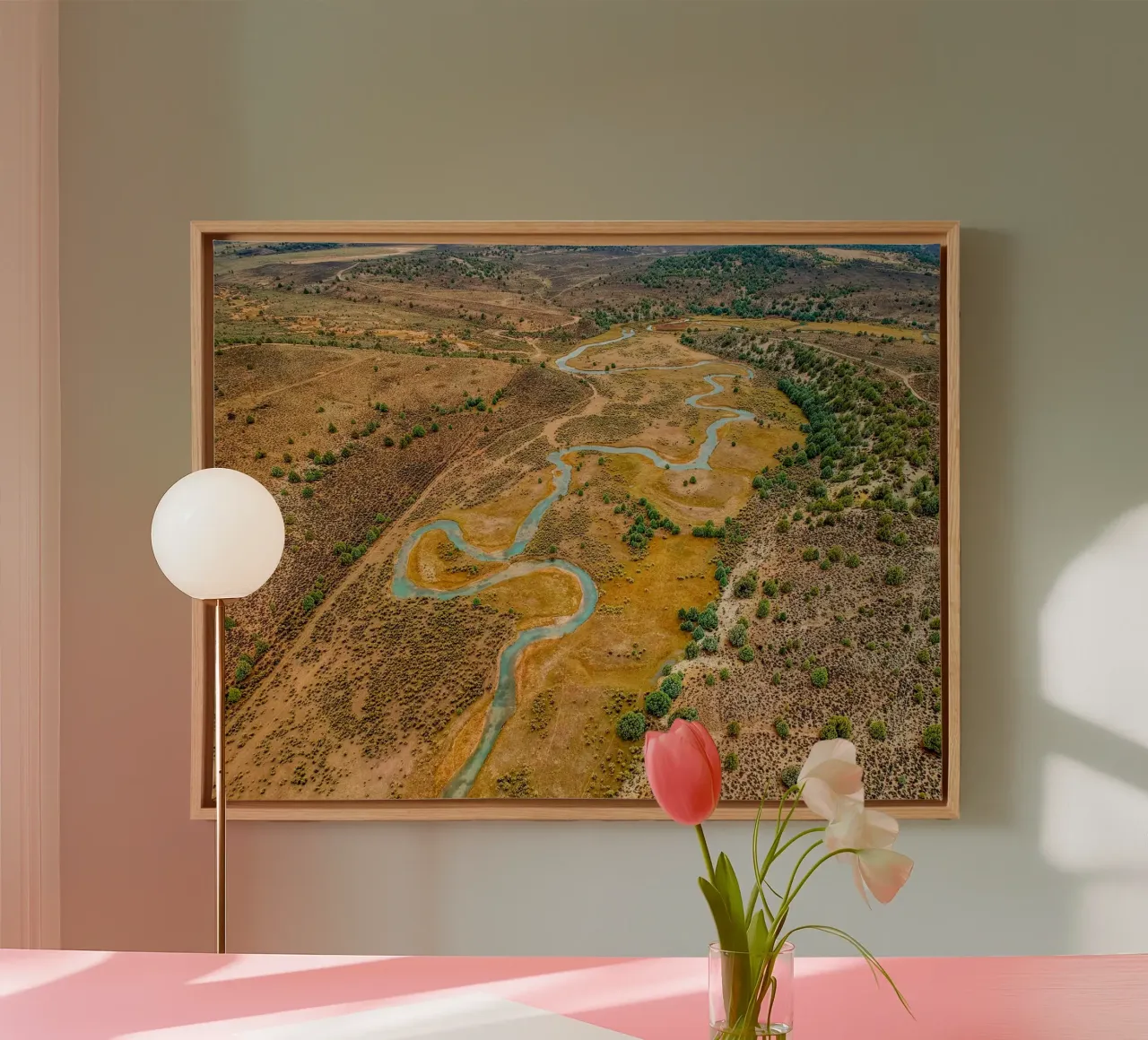 Curvy river canvas by anderm