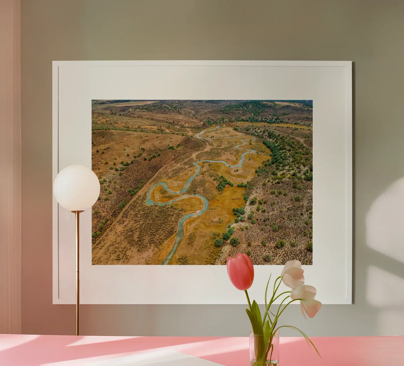 Curvy river poster van anderm