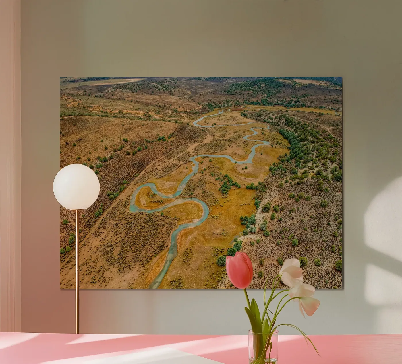 Curvy river poster van anderm