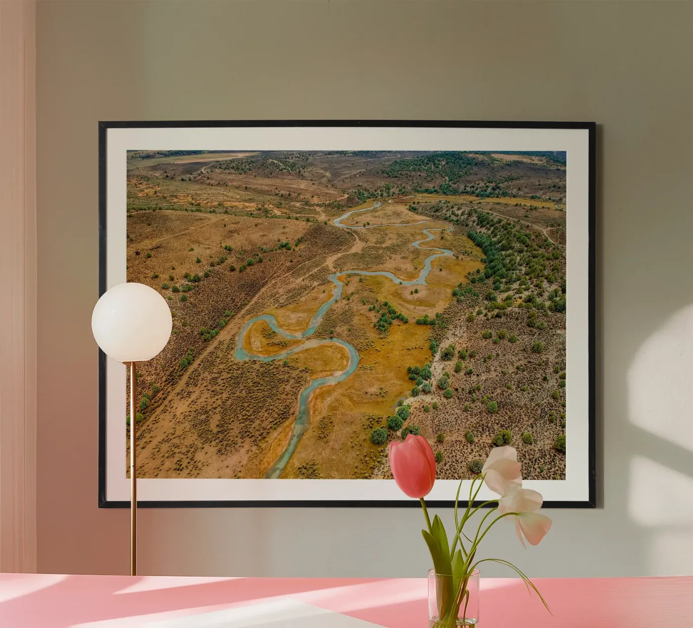 Curvy river poster van anderm