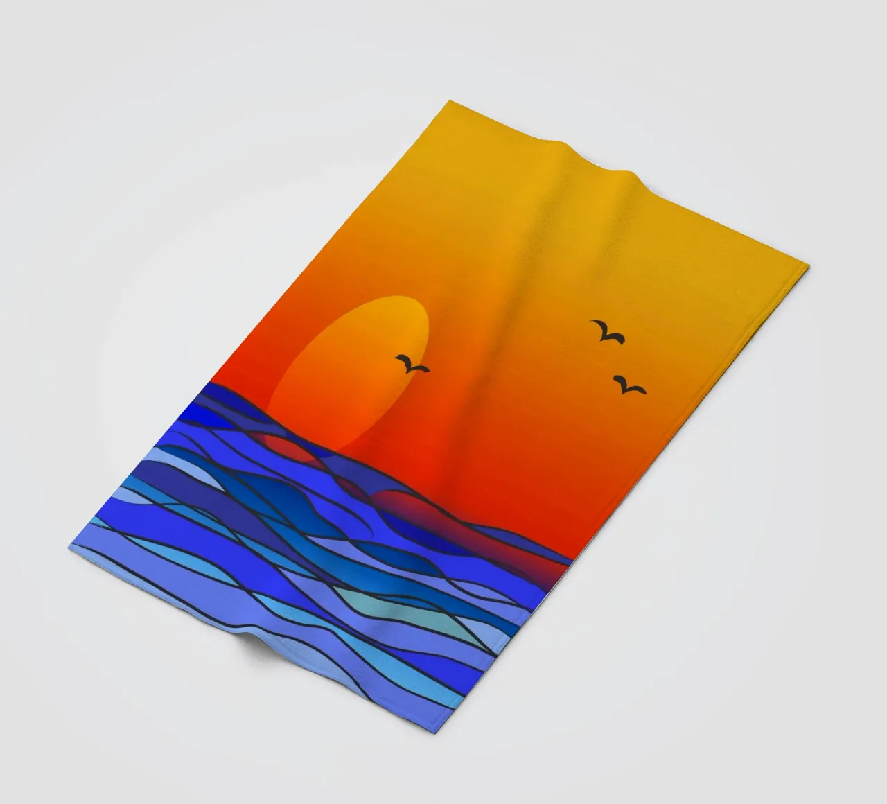 sunset Fleecedecke von Atteloi Art