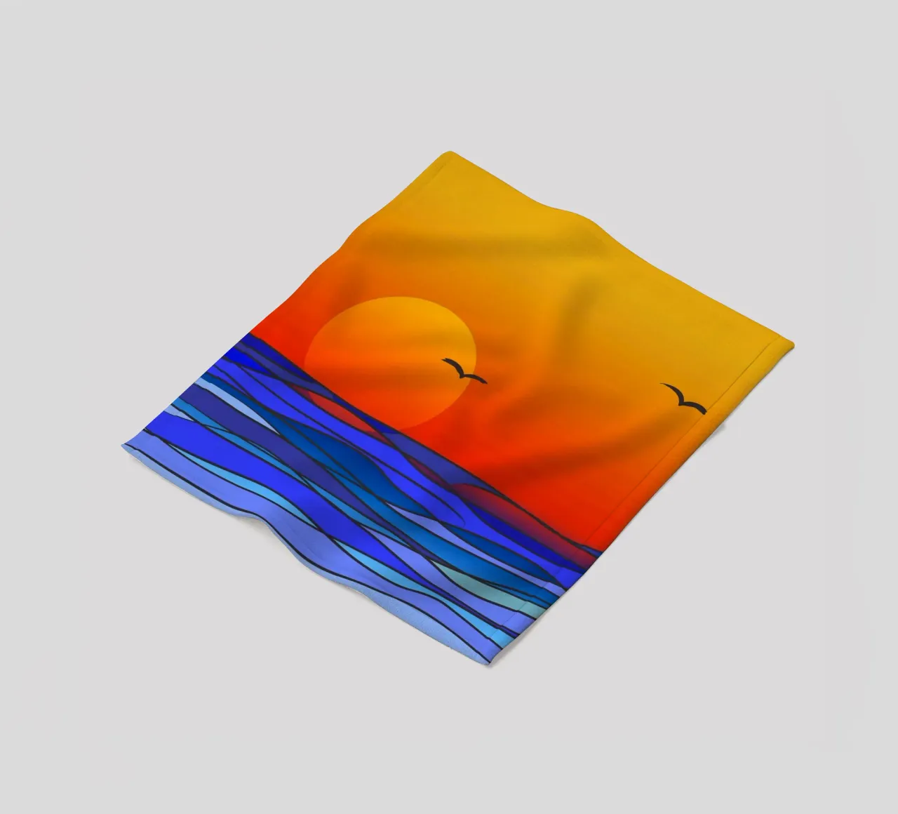 sunset Fleecedecke von Atteloi Art