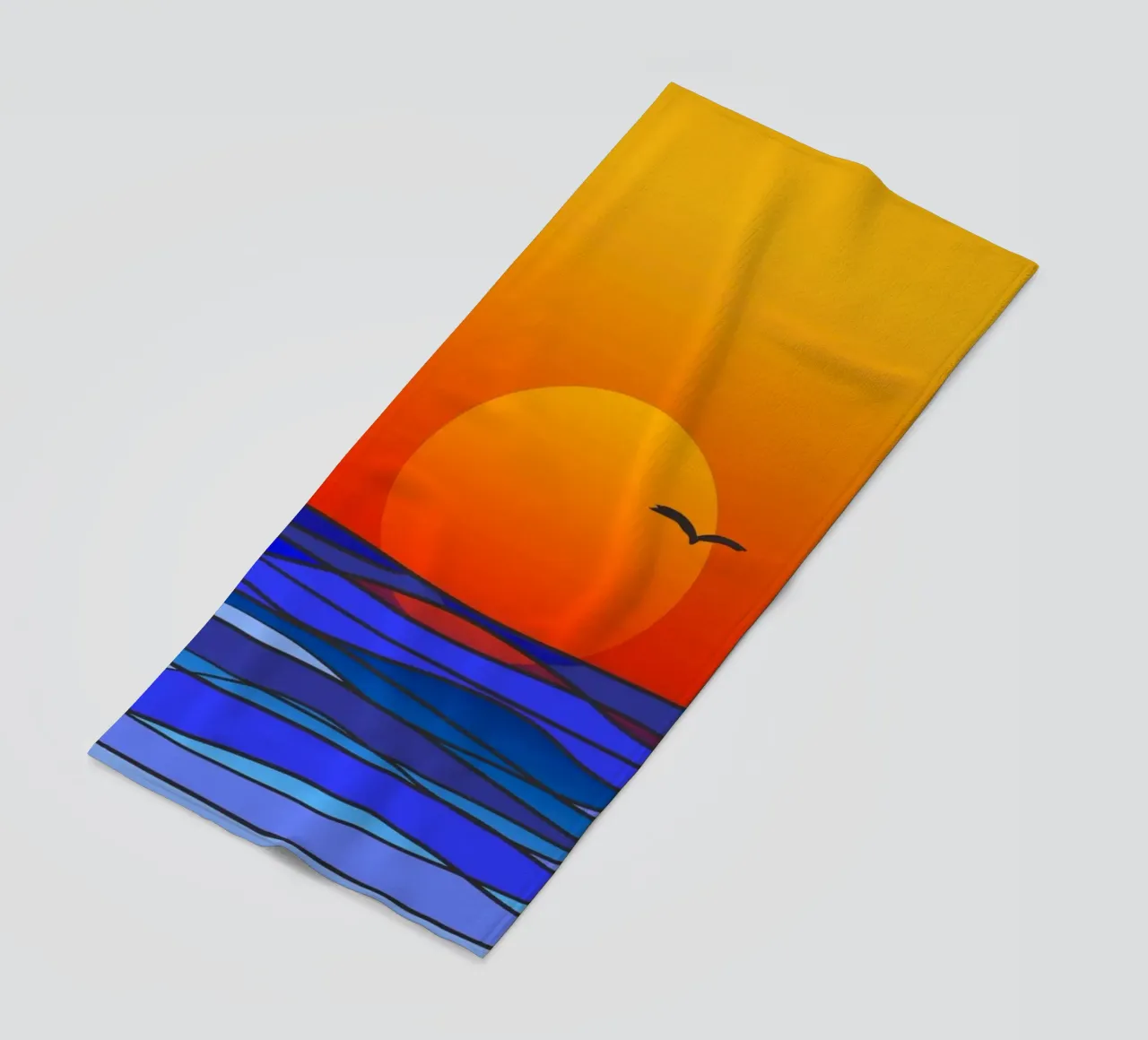 sunset telo mare da Atteloi Art