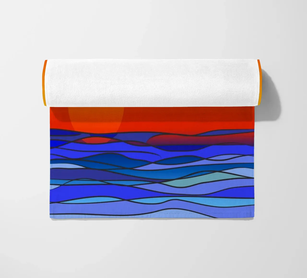 sunset telo mare da Atteloi Art