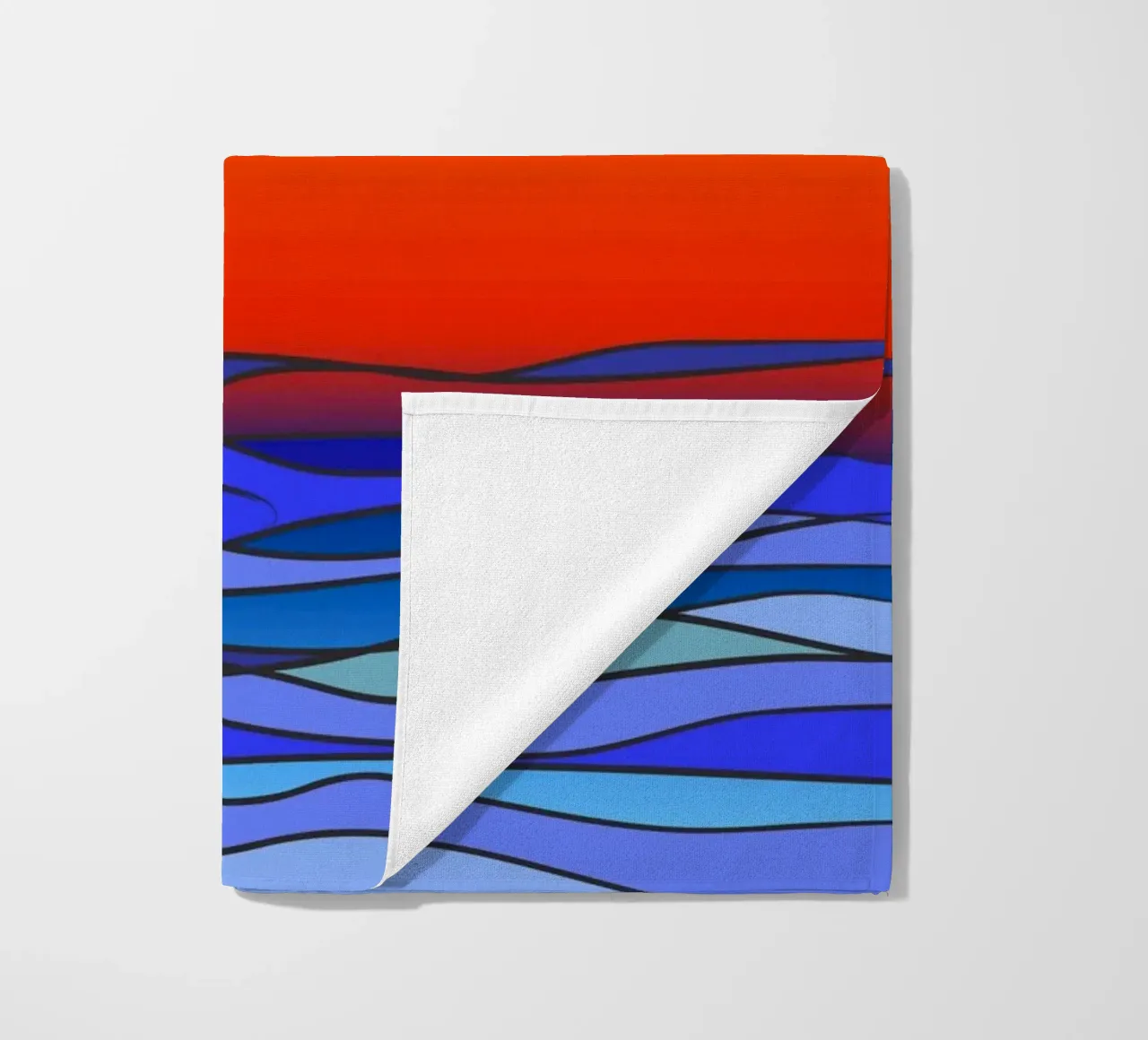 sunset telo mare da Atteloi Art