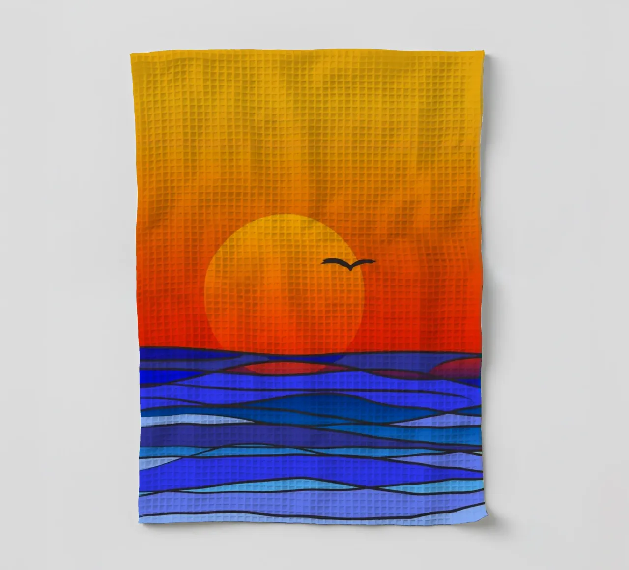 sunset torchon de Atteloi Art