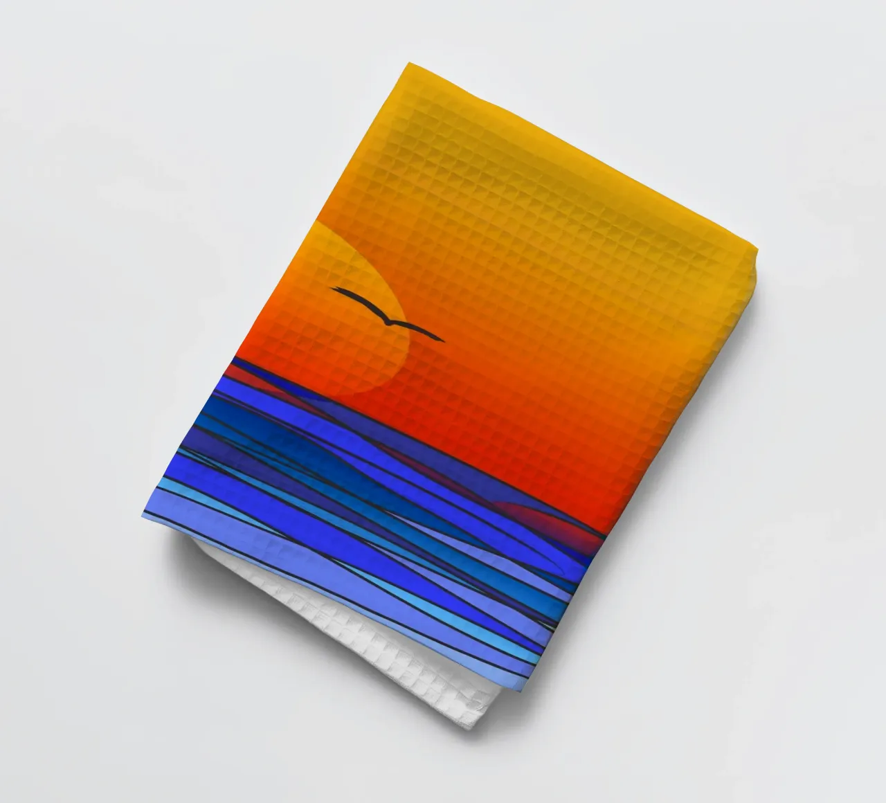 sunset torchon de Atteloi Art