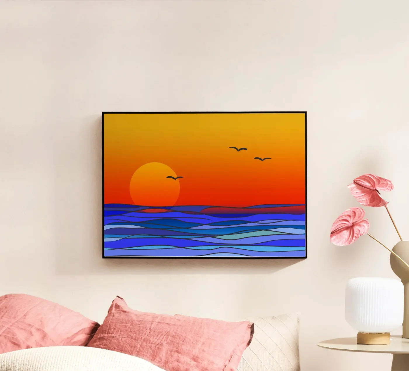 sunset Acryl-Glas von Atteloi Art