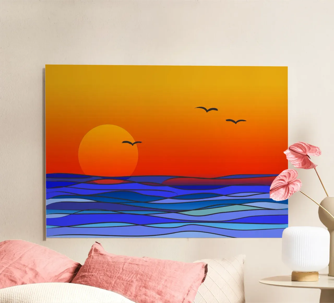 sunset forex plate by Atteloi Art