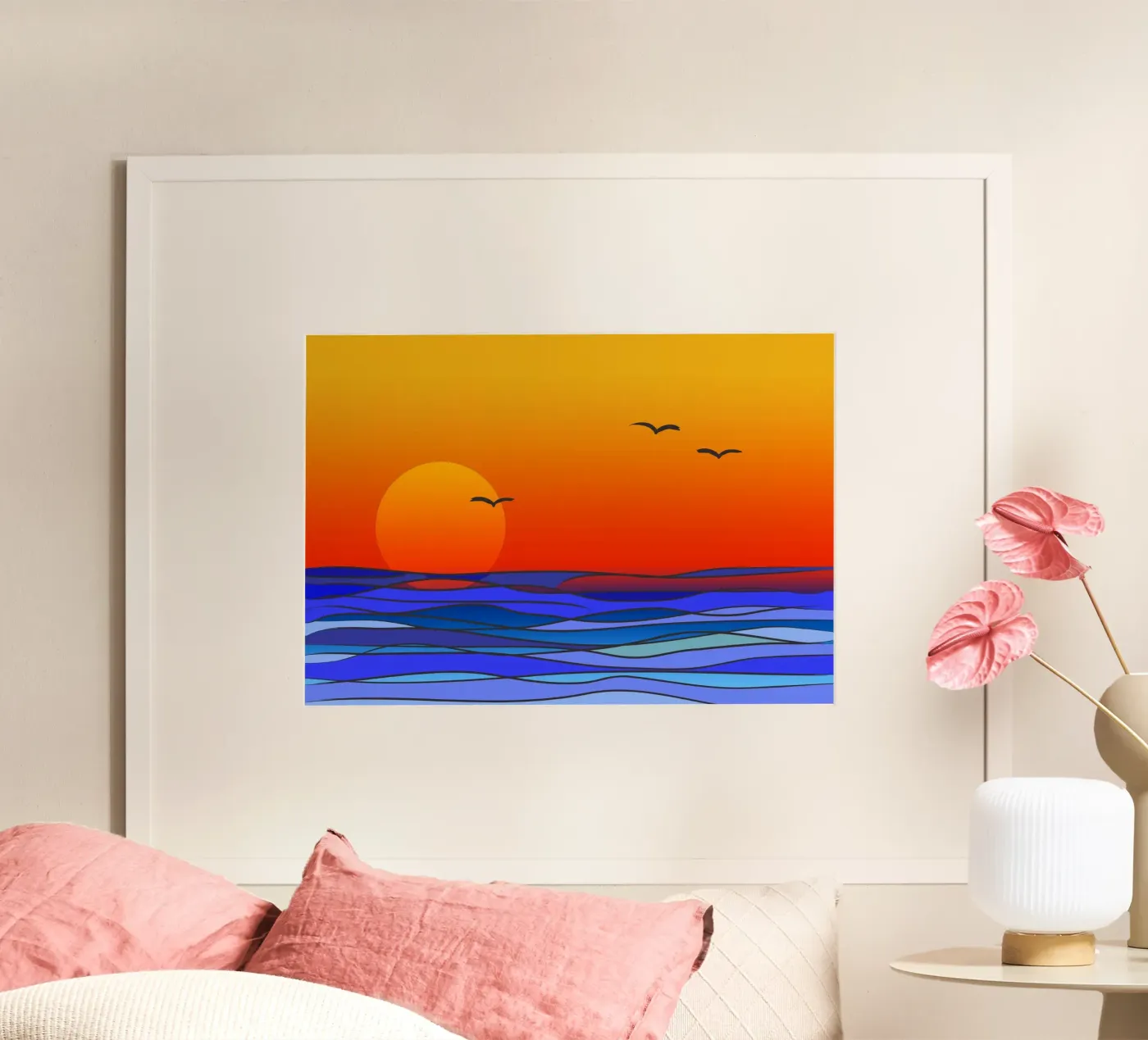 tramonto poster da Atteloi Art