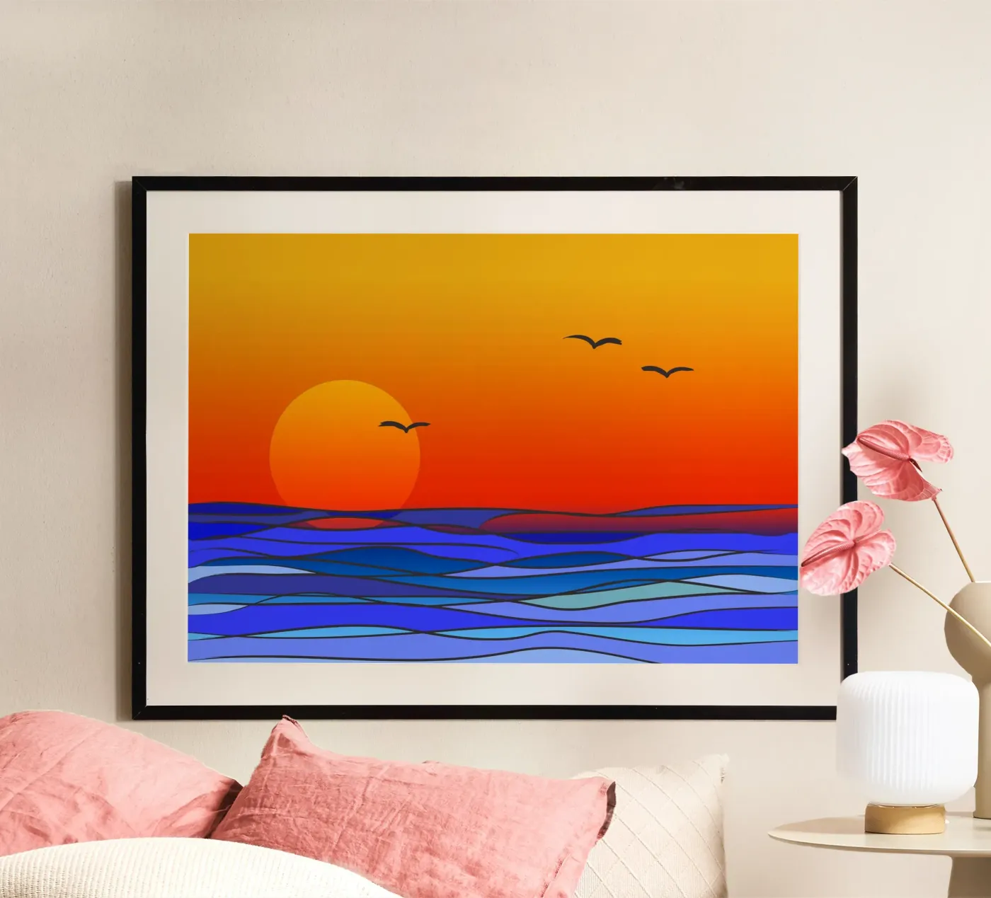 tramonto poster da Atteloi Art