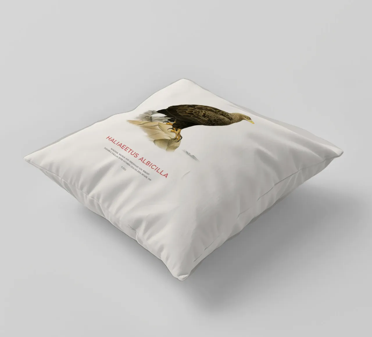Aquila dalla coda bianca o Haliaeetus Albicilla cuscino da Vintagrafica