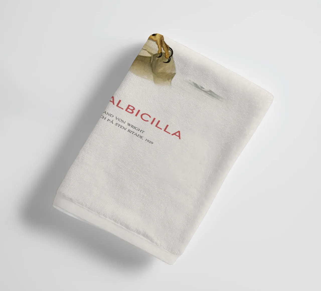 Pygargue à queue blanche ou Haliaeetus Albicilla serviette de bain de Vintagrafica
