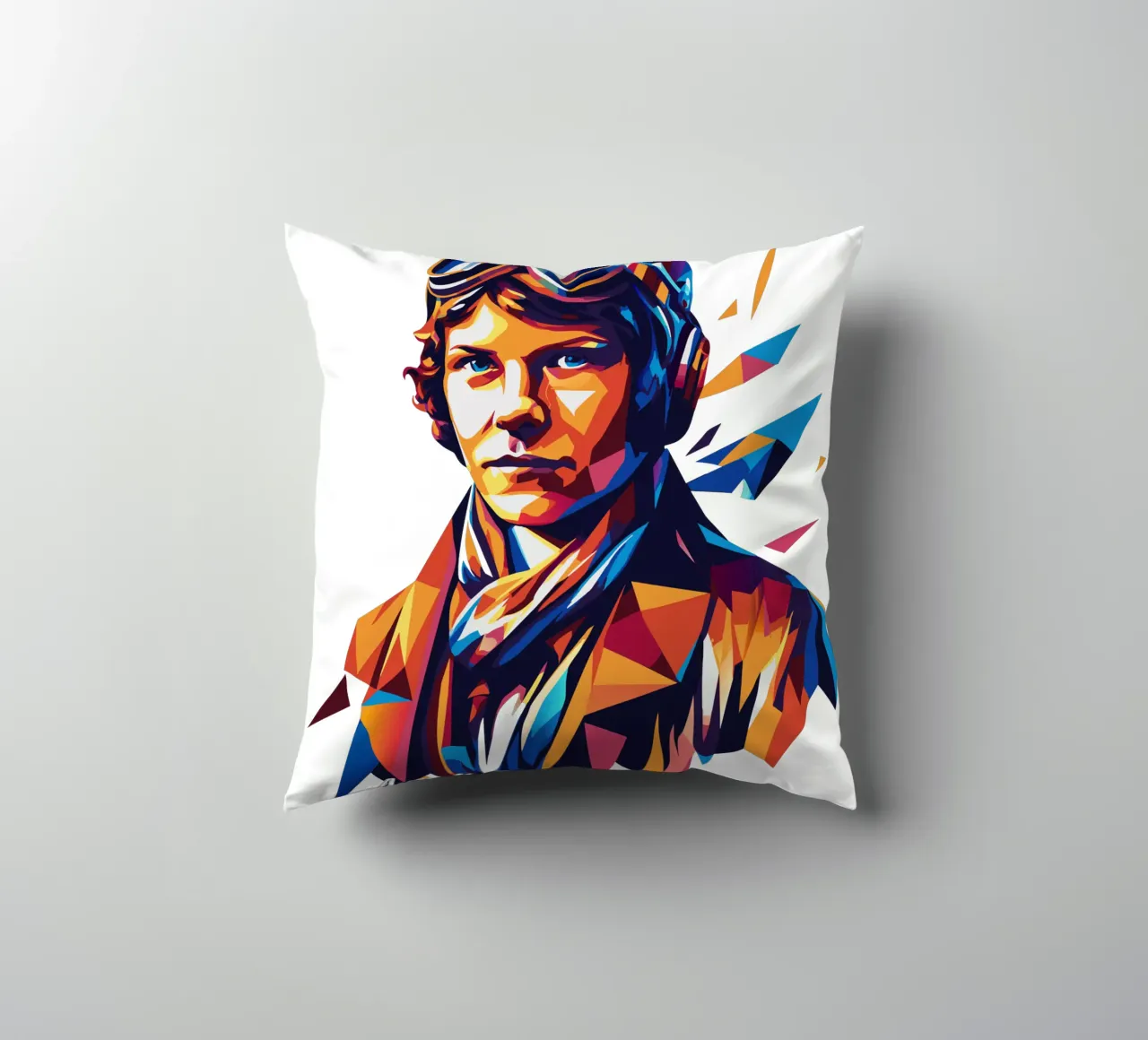 Amelia Earhart WPAP Pop Art cuscino da vectorartnesia