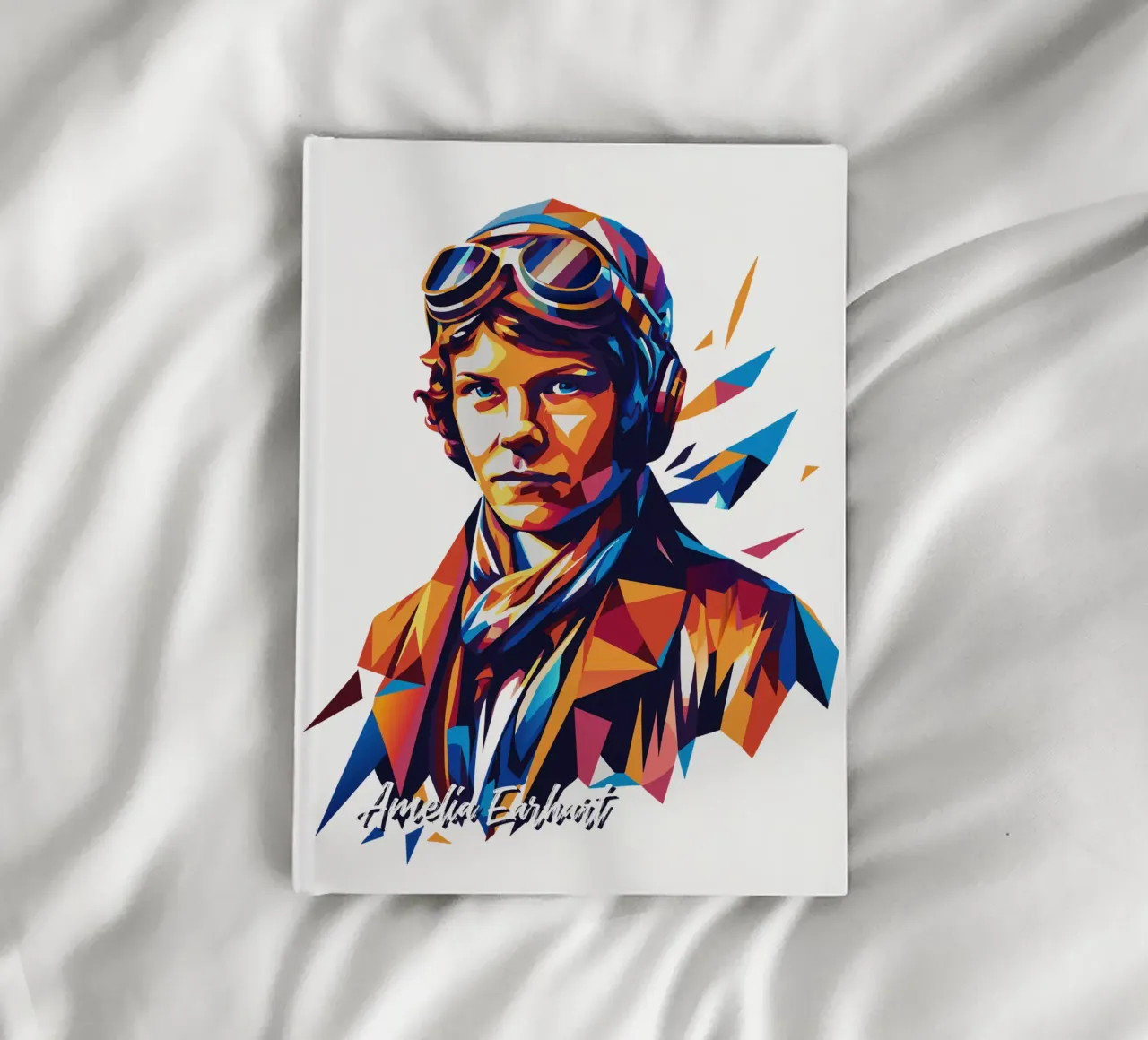 Amelia Earhart WPAP Pop Art diario da vectorartnesia