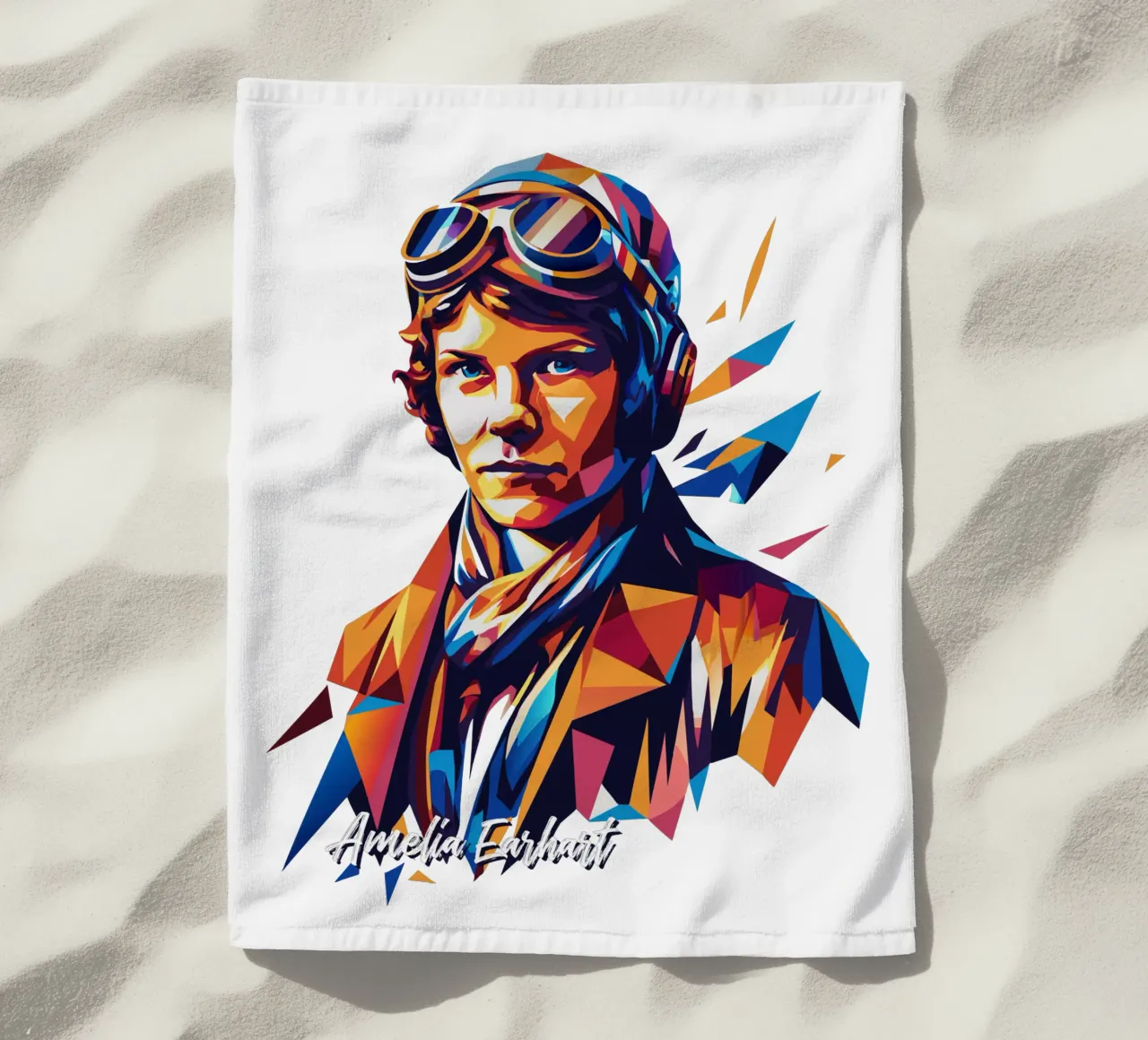Amelia Earhart WPAP Pop Art telo mare da vectorartnesia