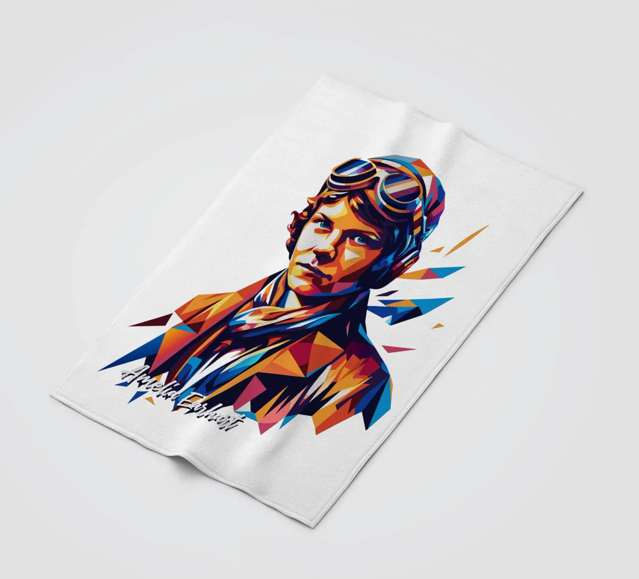 Amelia Earhart WPAP Pop Art coperta in pile da vectorartnesia