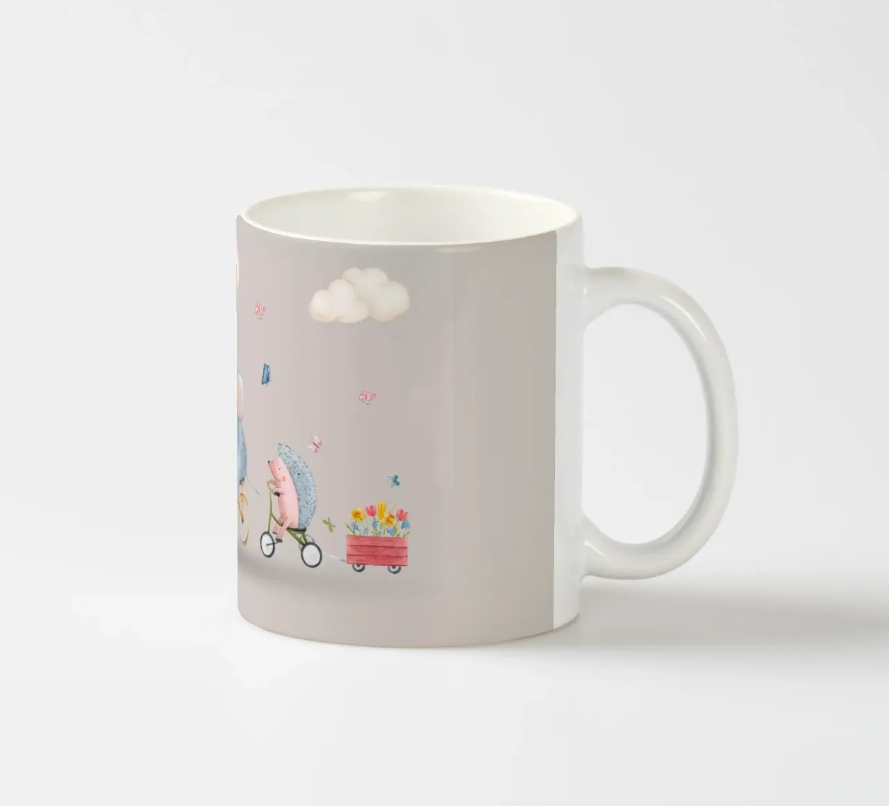 Tierische Spritztour Keramik Tasse von Doodle Dreams Art
