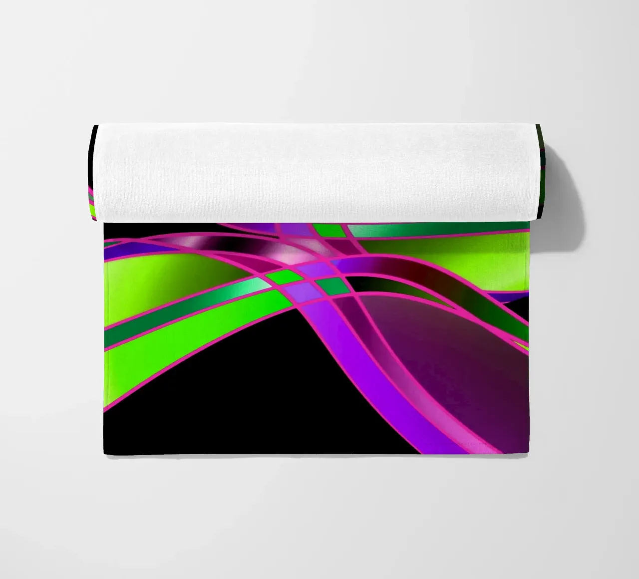 Linee e forme astratte telo mare da Atteloi Art