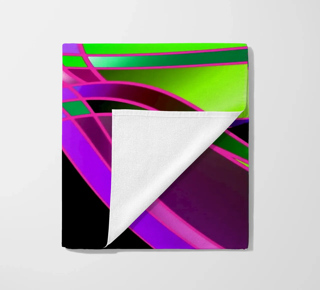 Linee e forme astratte telo mare da Atteloi Art