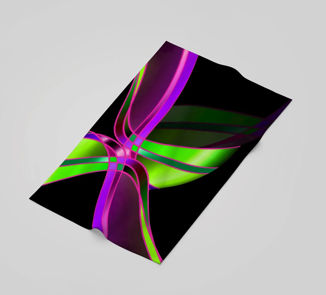 Linee e forme astratte telo mare da Atteloi Art