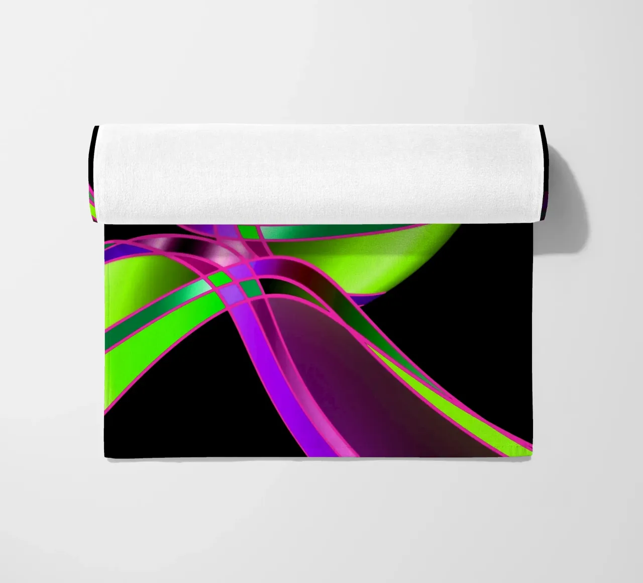 Linee e forme astratte telo mare da Atteloi Art