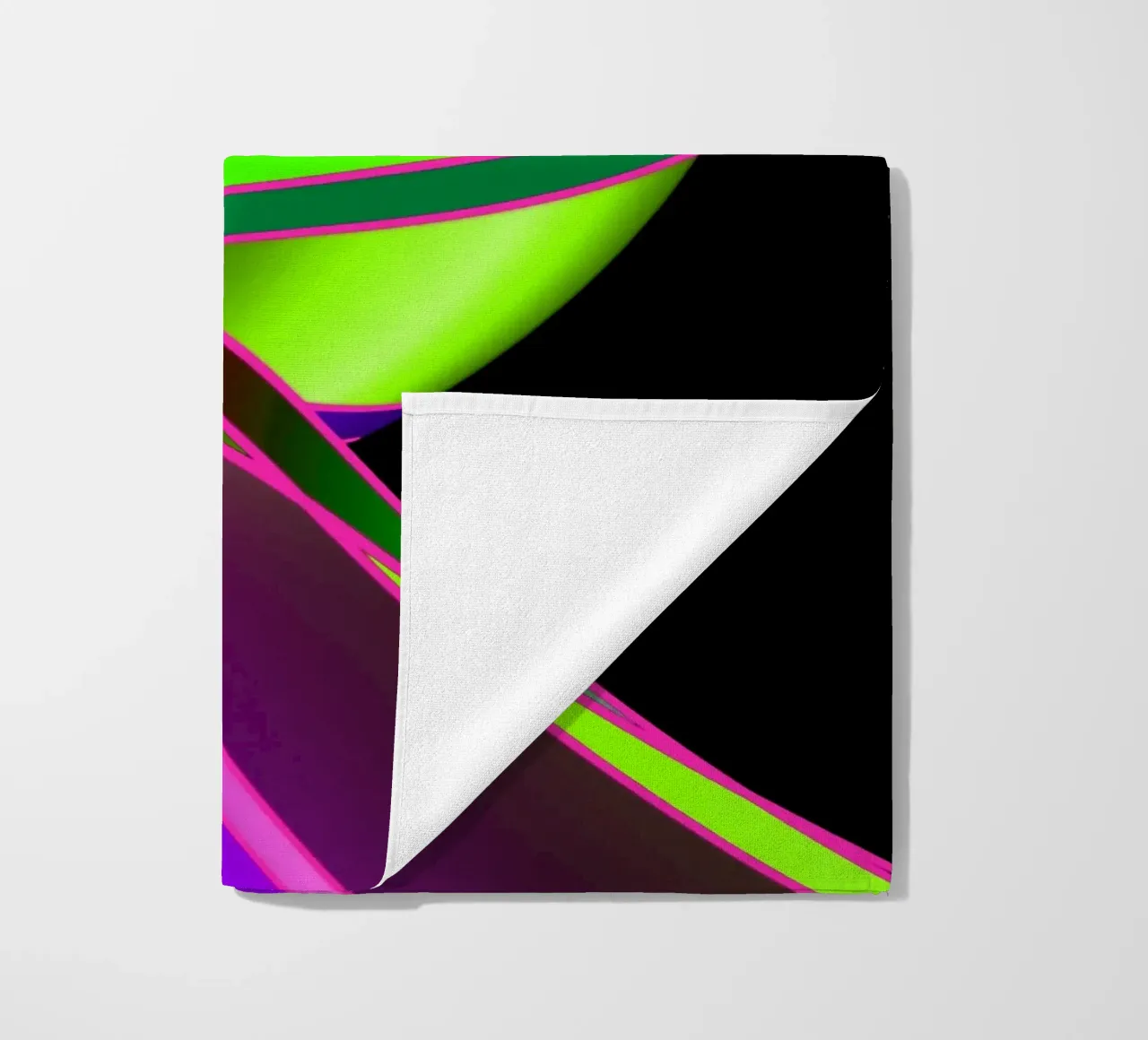 Linee e forme astratte telo mare da Atteloi Art