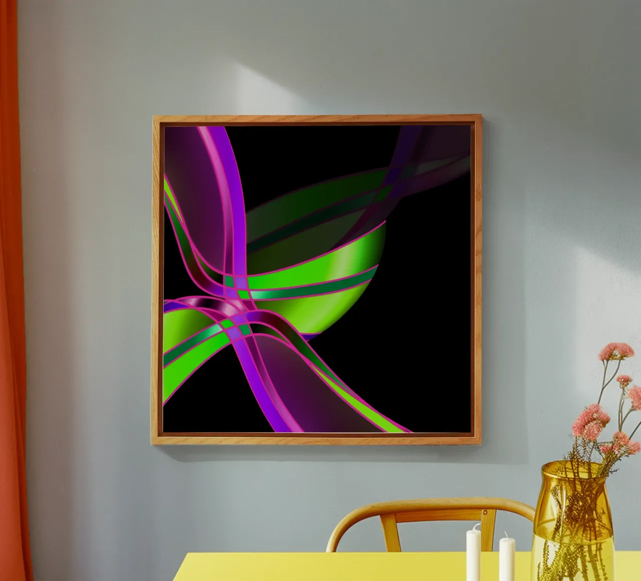 Linee e forme astratte plexiglass da Atteloi Art